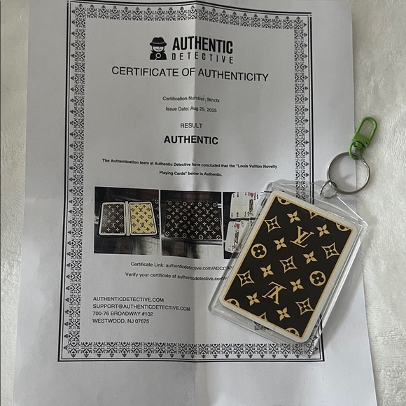 Louis Vuitton Monogram Card Keychain (10 ♣️)
